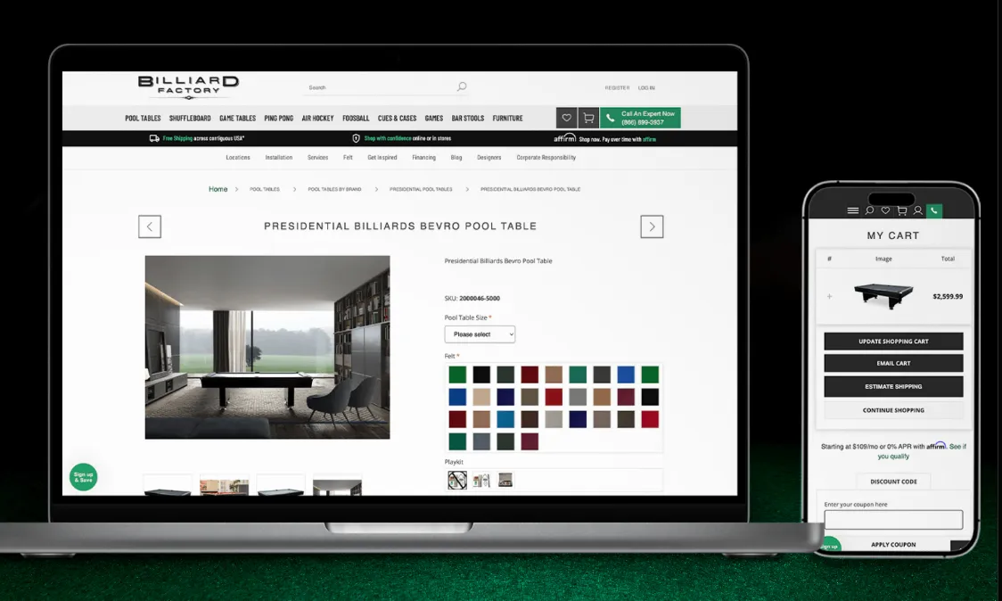 Billiard Factory Revenue Operations